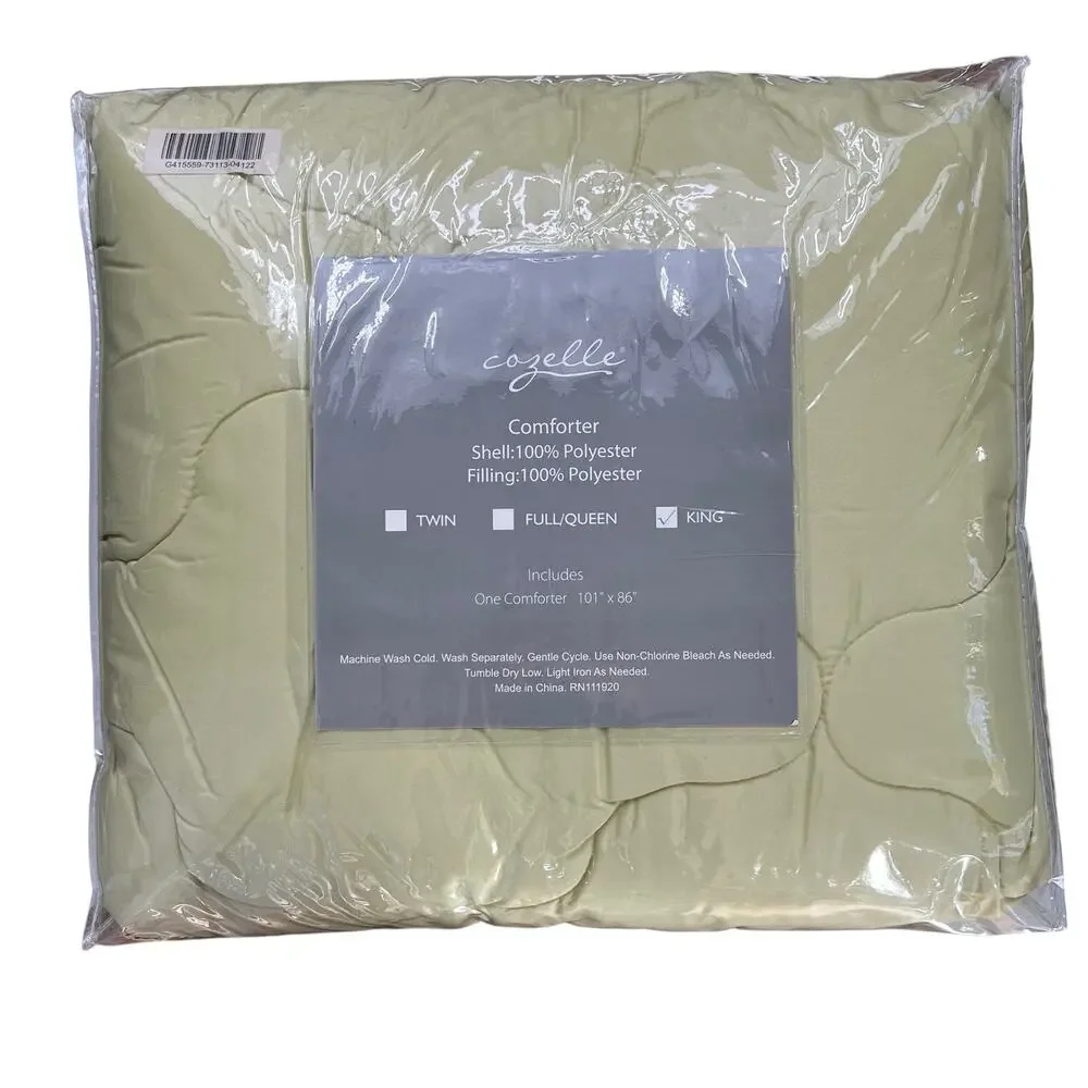 Cozelle king down alternative puffy comforter